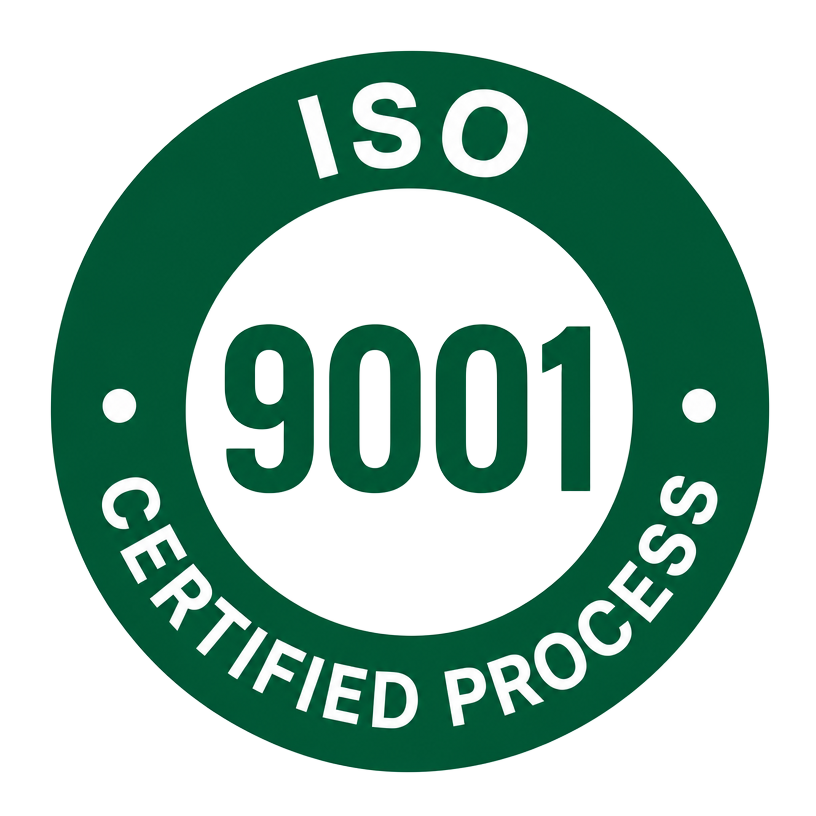 ISO 9001 certified fermentation process